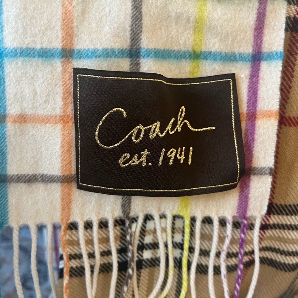 Coach wool scarf